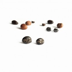 Keramikos auskarai “Kavos pupelės”